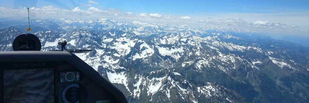 Flugwegposition um 10:55:19: Aufgenommen in der Nähe von Kleinsölk, 8961, Österreich in 3184 Meter
